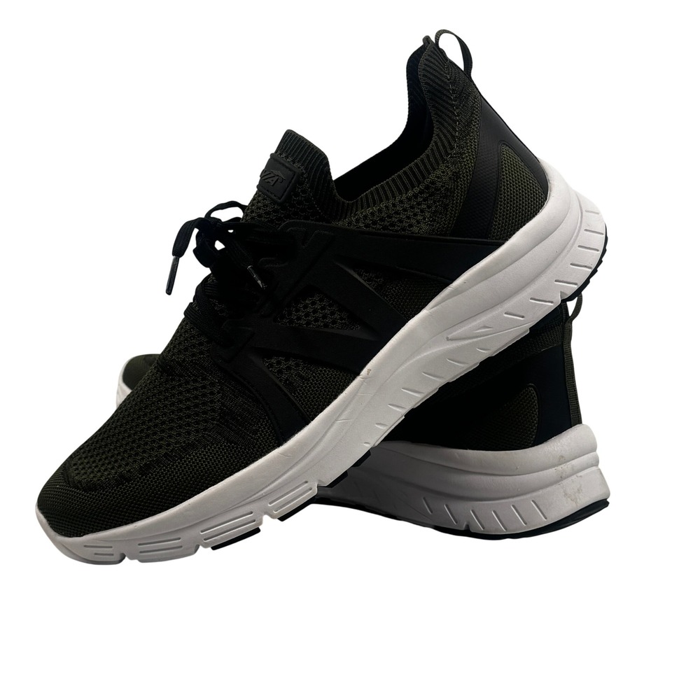 Avia Men Athletic Sneakers Olive Green Knit Lace Up‎ Size 13